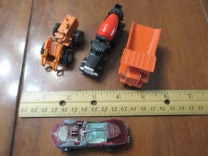 Konvolut 4 Vintage Diecast Spielzeugfahrzeuge 3 Tomica, 1 Johnny Lightening - Bild 1 von 8