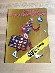 Vintage HARLEM GLOBETROTTERS 1976 50° anniversario programma rivista basket - Foto 1 di 7
