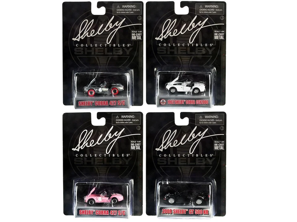 "Carroll Shelby 50 Aniversario" Juego de 4 Piezas 2022 Lanzamiento Q 1/64 Modelo Diecast Foto 1 de 1