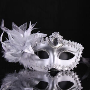 Robe de fantaisie neuve Halloween plumes de dentelle bal masque de carnaval fête