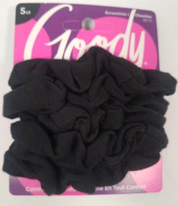 Goody Ouchless Scrunchie Black 5 Ct ea.  #16772 - Picture 1 of 2