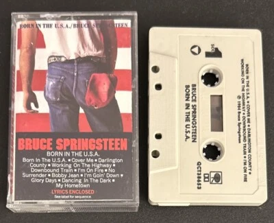 Bruce Springsteen Born In The USA Cassette Tape Glory Days My Hometown (1984) - Image 1 of 4