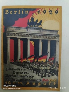 ANTINAZI Sozialdemokratische Partei Deutschland PRPOGANDA (SPD) 1929 BOOKLET - Bild 1 von 4