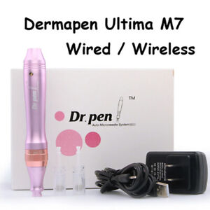 Electric Auto Skin Pen M7 Wired/ Wireless Auto Beauty Pen Anti Aging Facial Tool