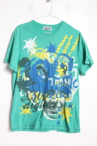 TOPMAN Vintage 90s Printed Tshirt - Green - Size L Large (C4) READ - Picture 1 of 4