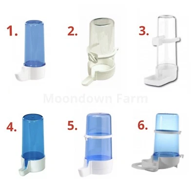 Bird Water Drinker & Feeder Bottles Anti Algae Finch Canary Budgie Bird Cage - Image 1 of 4