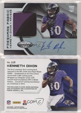 2016 Certified Freshman Fabrics Signatures Mirror Kenneth Dixon Rookie Auto RC