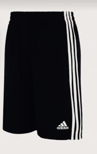 Adidas Navy Blue Boys' Classic 3-Stripes Mesh Shorts Big Boys AH5547 Sz M(10/12) - Picture 1 of 3