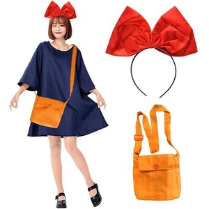 Htpary Kiki'S Delivery Service Kiki Ghibli Cosplay Dress Halloween Costume Adult - Picture 1 of 7