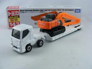 Hitachi Giant Bucket Excavator ZX210-7 SLF + Truck, Takara Tomy Tomica #143, 1/100 - Picture 1 of 4