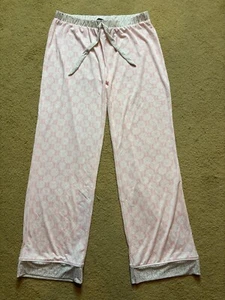 Nanette Lepore Pink Thin Silky Stretchy Wide Leg Drawstring Pajama PJ Pants XL - Picture 1 of 7