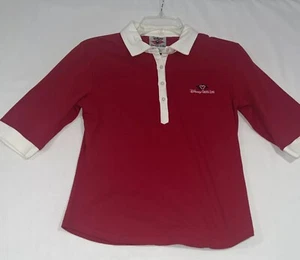Disney Cruise Mickey Mouse Red & White Kids Polo Shirt Size Kids Medium New - Picture 1 of 6