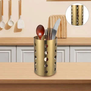 2 Pcs Countertop Kitchenware Storage Container Easy Clean Utensil Holder - Picture 1 of 12