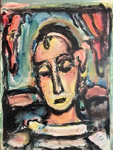 Georges ROUAULT Original 1939 Color Lithograph  Mourlot Plate-Signed - Picture 1 of 7
