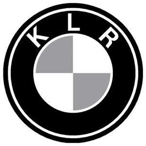 Reflective Kawasaki KLR Roundels (Silver) - Picture 1 of 1