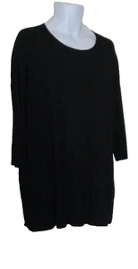 Chico's Women's black Top Shirt round neck size 3 US XL - Picture 1 of 6