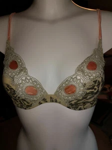 NOVITÀ Reggiseno La Perla in morbida seta stampa animalier con pizzo taglia... - Foto 1 di 6