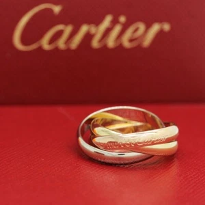 Cartier Trinity Tricolour 18KT Gold mit Cartier Box in Gr. 53 - Bild 1 von 6
