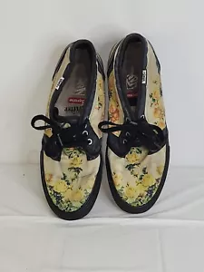 Used Vans Flowers Roses Shoes Skater Skateboard Supreme Shoe Size Men 11.5 - Picture 1 of 10