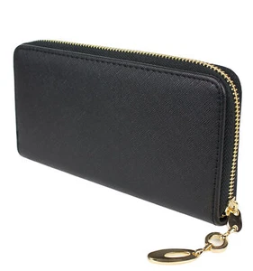 Damen Geldbörse Handytasche Brieftasche Reißverschluss Gold Schwarz Handyfach - Bild 1 von 7