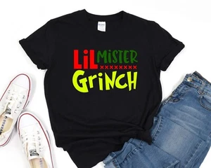Lil Mister Grinch Shirt, Christmas Tee, Grinch T-Shirt, Christmas Gift - Picture 1 of 9