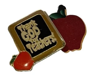 Thank God for Teachers Multicolor Lapel Pin Teacher Gift Christian Religious - Bild 1 von 4