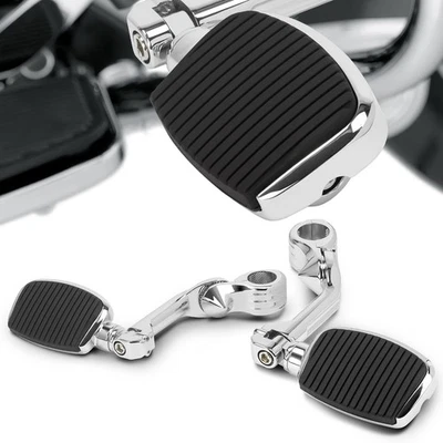 Chrome 1.25" Highway Footpegs & Long Bracket For Harley Low Rider S / ST Foto 1 de 4