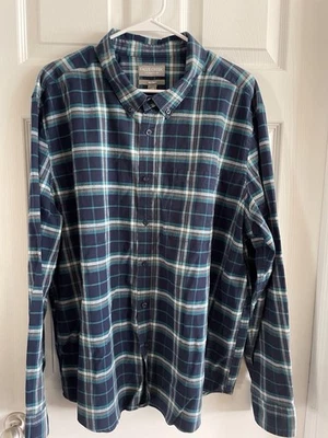 Falls Creek Stretch No Tuck Plaid Long Sleeve Button Up Shirt 2XL - Image 1 of 4