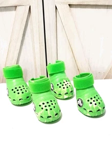 Limited Edition Bark Crocs Pet Dog Boots Green Slime Large  - Picture 1 of 6