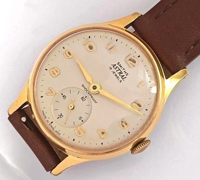 15 JEWELS MADE IN ENGLAND SMITHS ASTRAL MEN'S WIND UP VINTAGE WATCH. - Image 1 of 4