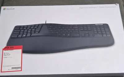 Microsoft LXM-00001 USB 2.0 Ergonomic Keyboard Original Box USED - Image 1 of 4