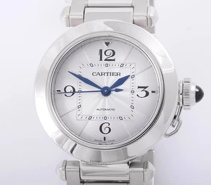 Cartier Pasha 4327 WSPA0013 Stainless Steel 35mm Silver Dial - Picture 1 of 7