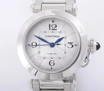 Cartier Pasha 4327 WSPA0013 Stainless Steel 35mm Silver Dial - Image 1 of 4