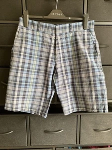 Men’s Check Pattern H&M Summer Shorts Size 36 Waist - Picture 1 of 5