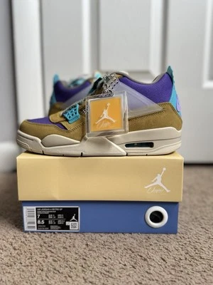 Jordan 4 Retro SP x Union 30 Aniversario OG Desert Moss Turquesa Talla 7M/8.5W Foto 1 de 4