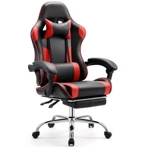Ergonomic Racing Gaming Chair with PU Leather, Adjustable Headrest & Lumbar Supp - Picture 1 of 4