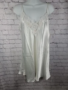 Damen Vintage Inhibitions Satin Spitze Slip Nachthemd Größe Large Neu mit Etikett - Bild 1 von 7