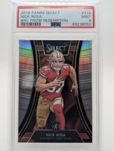 Panini Select Nick Bosa XRC Rookie Prizm RC #318 2018 PSA 9 - Imagen 1 de 4