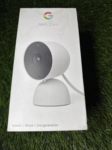 Google Nest Cam Indoor Wired Smart Home Security Camera- Snow Open Box - Picture 1 of 4