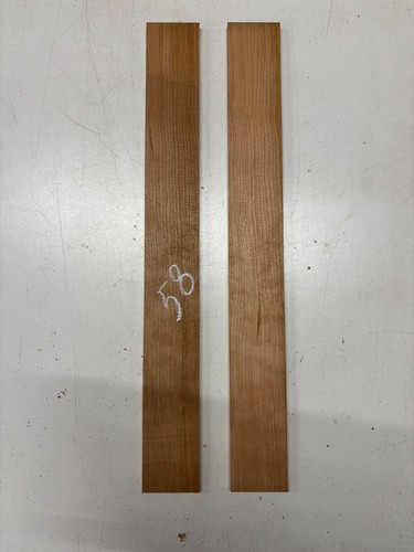 Plaque De Bois Ziricote 1.5"x3/8"x5" - Pour Coutellerie, Lutherie, Tournage, Belle Figure Bookmatched