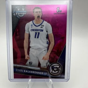2023-24 Bowman University Chrome #17 Ryan Kalkbrenner Pink Refractor - Picture 1 of 2