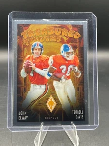 2024 Phoenix JOHN ELWAY-TERRELL DAVIS Treasured Tandems INSERT #TT-DEN Broncos - Picture 1 of 5