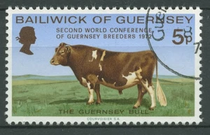 Guernsey 1972 Viehzüchter Weltkongress Bulle 66 gestempelt - Picture 1 of 1