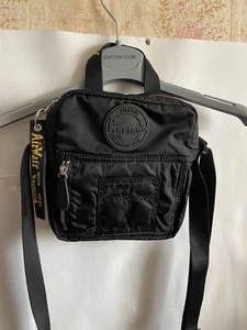 Dr Martens Super Mini Flight Travel Nylon Crossbody Black Pouch Satchel Bag - Picture 1 of 12