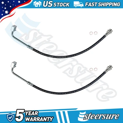 Para Ford F-350 1988-1989 7,3 L 4x4 línea de manguera de freno delantero Sunsong 2 piezas Foto 1 de 3