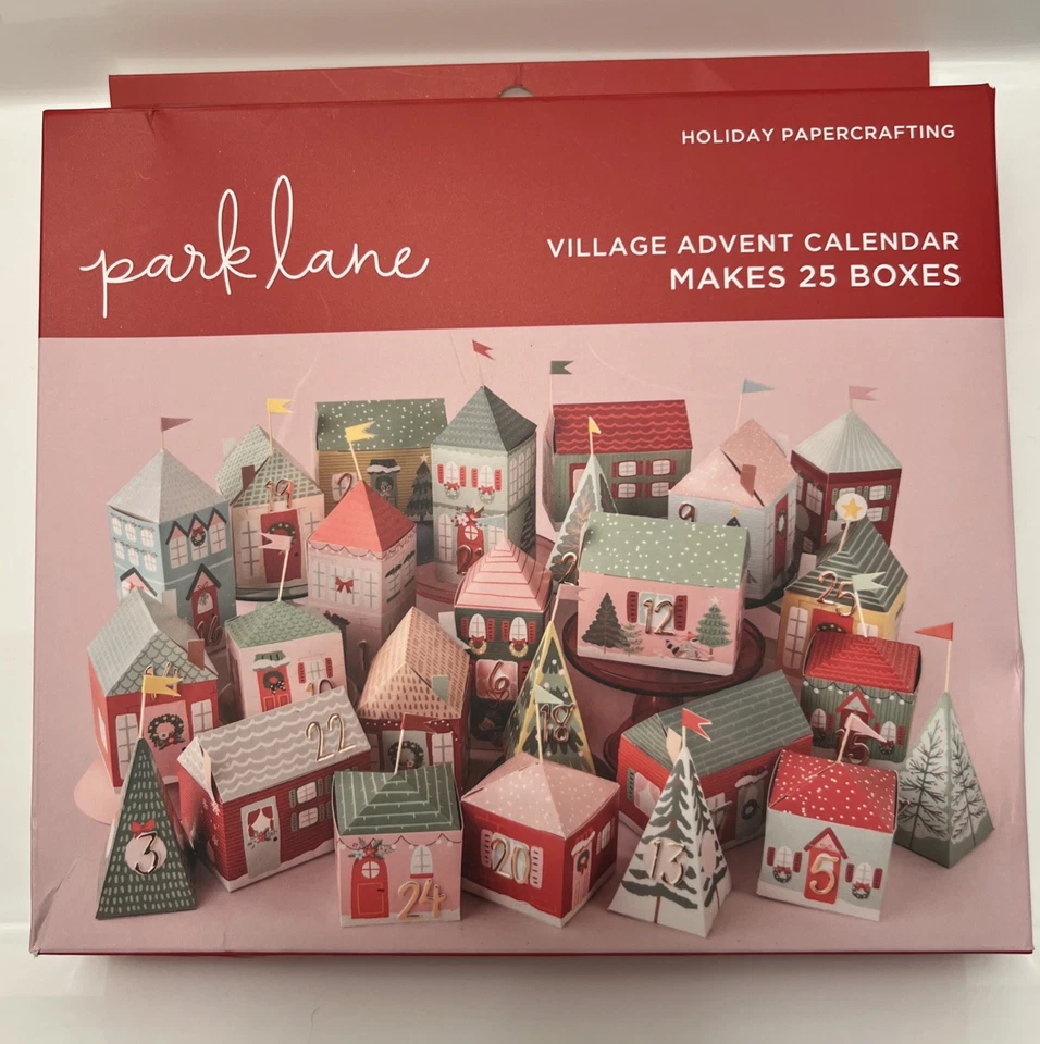 Park Lane Holiday Paper crafting Village Advent Calendar Makes 25 Boxes - Image 1 of 1