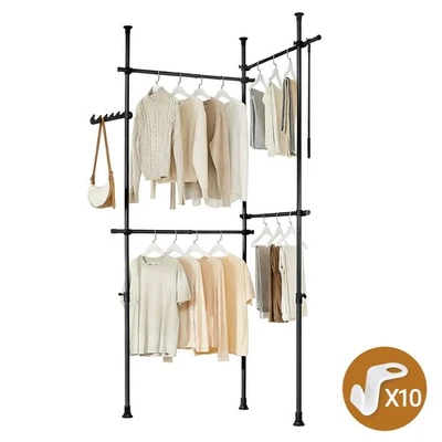 SoBuy Appendiabiti Telescopico, Robusto Appendiabiti ArmadioKLS03-II-SCH