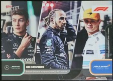 Hamilton Russell Norris 2022 Topps NOW F1 Card #8 British Drivers reach 10,000 