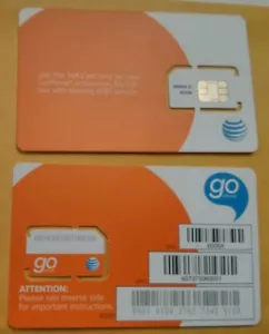 NEW Wholesale LOT OF 100 AT&T GO PHONE PREPAID or postpaid. AT&T  SIM CARD. - Picture 1 of 1