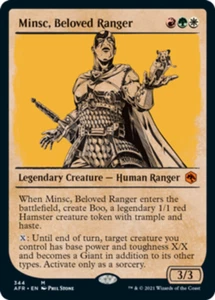 [1x] Minsc, Beloved Ranger - Showcase Near Mint, English AFR Extras MTG Magic - Picture 1 of 1